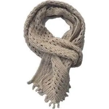 Wulies Crocheted Handmade Woolen Muffler For Women 
